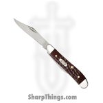 Case Cutlery - CA046 - Peanut Delrin - Folding Knife - Tru-Sharp Surgical Stainless Steel Mirror Polished Multi - Jigged Synthetic - Brown
