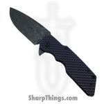 Attention 2 Detail Mercantile - A2DMK1MGGPurp - Mark 1 Medium - Folding Knife - CPM MagnaCut Satin Batwing - Milled Pattern Titanium - Purple