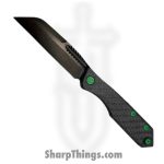 Heretic Knives - H013-6A-CFTX - Jinn Slip Joint - Folding Knife - Magnacut Coated Reverse Tanto - Carbon Fiber - Black/Green