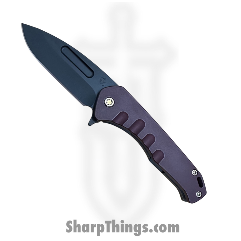 45122ad5-06de-4587-b6ab-8f8c37e0f2c7_MKFF2064PD-41PV-T1CP-Q4_1.jpg Medford Knife and Tool - MKFF2064PD-41PV-T1CP-Q4 - Swift FL Flipper - Folding Knife - S45VN Coated Drop Point - Titanium - Red - Image 1