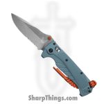 Benchmade - 18060S - Adira - Folding Knife - CPM MagnaCut Stonewash Drop Point P/S - Grivory - Depth Blue
