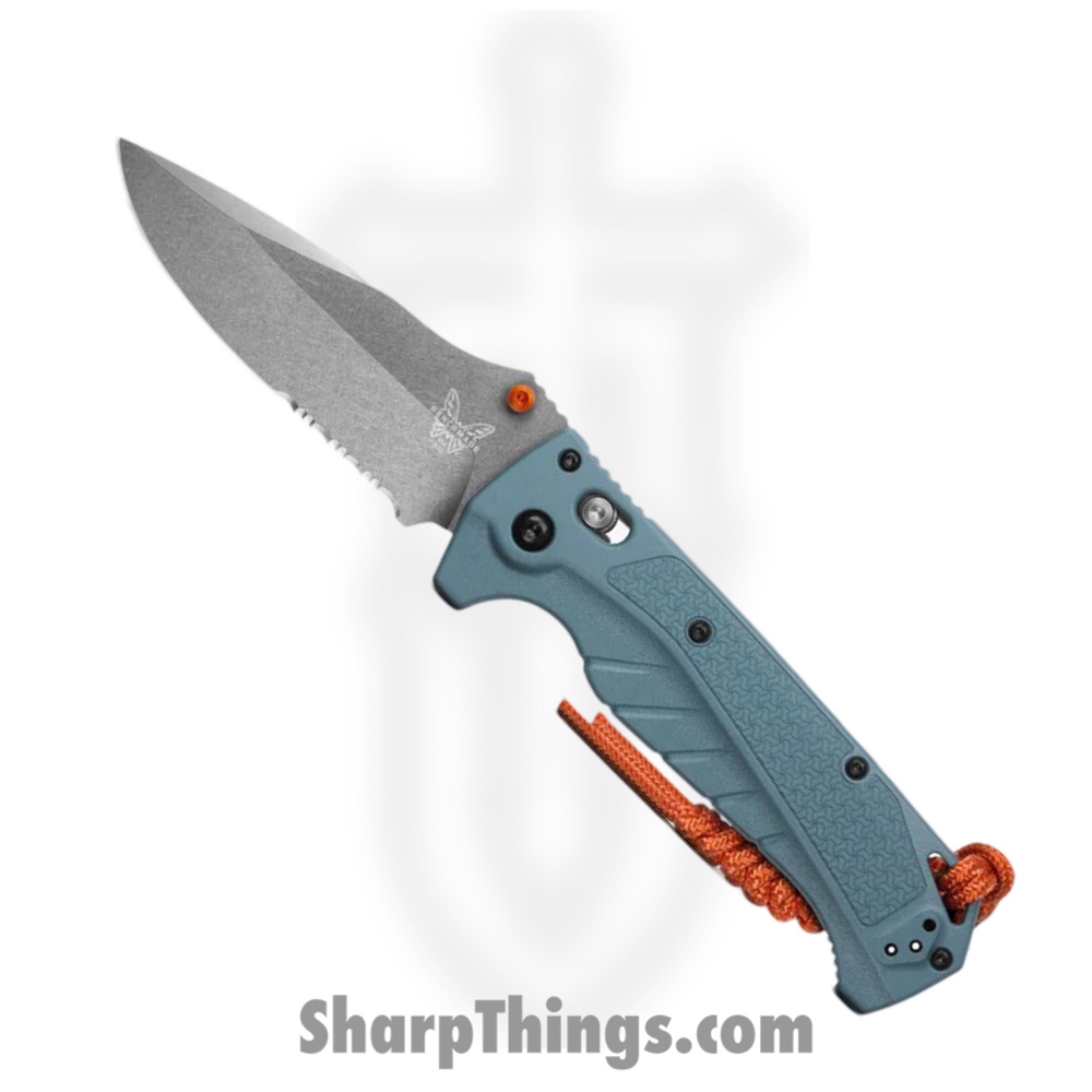 45423667-8f32-4f2c-867a-2d01b4b76278_18060S_1.jpg Benchmade - 18060S - Adira - Folding Knife - CPM MagnaCut Stonewash Drop Point P/S - Grivory - Depth Blue - Image 1