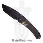 Medord Knife - MK0334PT-30PV-TPCP-BP - Midi Marauder Folder - PVD S45VN Tanto - PVD W/Brsh/PenAno Perimeter/Finger Grooves Handle