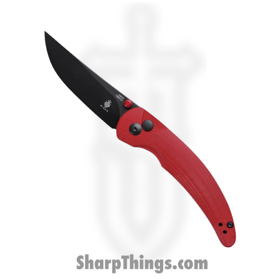 45ef7030-5aa3-472b-aa9e-3ea796464188_KIV3601C1_1.jpg Kizer Cutlery - KIV3601C1 - Chili Pepper - Folding Knife - 154CM Black Drop Point - G10 - Red - Image 1