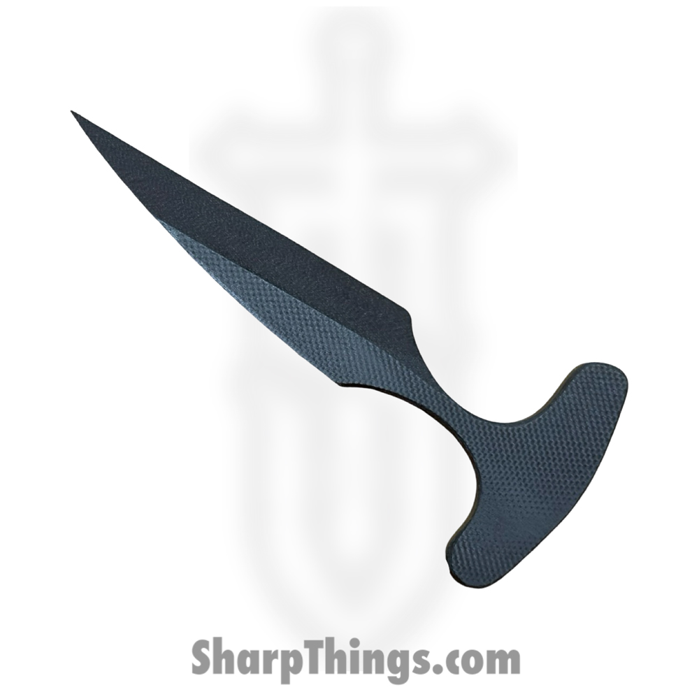 463d28ee-c97c-47fc-9a82-c78fd4f7506a_RCPushBlk_1.jpg Revenant Corps - RCPushBlk - RC Push Knife - Fixed Blade Knife - G-10 Coated Wharncliffe - G10 - Black - Image 1