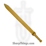 TG-495 - Spartan Practice Sword - Fixed Blade Knife - Glossy - Wood - Natural
