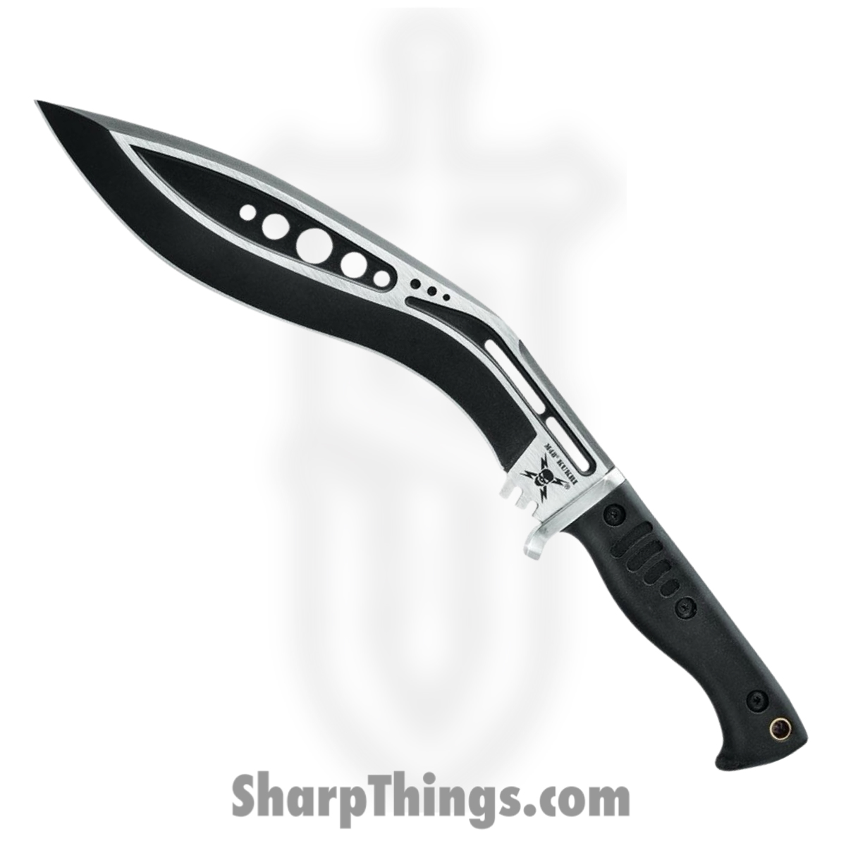 46a0d799-469b-48b3-beb0-9ab6dfafc575_UC3160_1.jpg United Cutlery - UC3160 - M48 Kukri - Fixed Blade Knife - 2Cr13 Two Tone Black Satin Kukri - TPR - Black - Image 1