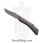Jack Wolf Knives - MINCY-01-TI-SMOOTH - Cyborg Jack - Folding Knife - S90V Satin Clip Point - 6AL/4V Titanium - Blasted
