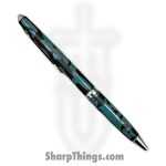 Razor Tactical - RT-7373-CAM - Pen Knife - Part Serrated - Black Ink Ballpoint - Black and Gray Camo