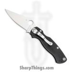 Spyderco - SC81GPLE2 - Para-Military 2 Left Handed - Folding Knife - CPM S45VN Satin Clip Point - G10 - Black
