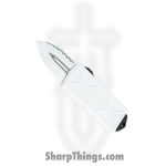 Microtech - 157-3ST - Stormtrooper Exocet Money Clip - OTF Auto - CTS-204P Coated Dagger - 6061-T6 Aluminum - White