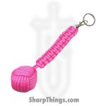 GS Knife Co. - 6552-PK - Mega Monkey Fist - 9.2oz Solid Steel Ball - Paracord - Pink