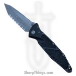 Microtech - 161-12AP - Socom Elite - Folding Knife - 161-12AP Socom Elite Folding Knife - 6061-T6 Aluminum - Black