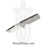 Chaves Knives - TAK/RDP/SWTI/BF - TAK - Folding Knife - M390 Satin Drop Point - Titanium - Grey