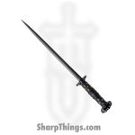 Cold Steel - CS88HRDL - Rondel Dagger - Fixed Blade Knife - 1065 Satin Dagger - Rosewood - Black