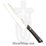 Kai - HT7082 - Pro Master Utility 6.5" - Fixed Blade Knife - AUS-6 Hammered Wharncliffe - POM - Black
