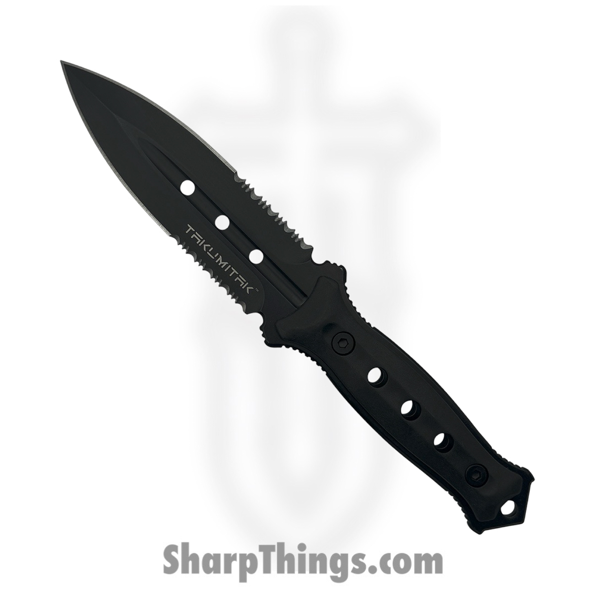 485f81fa-c89b-43de-9dcc-f7236fd1c516_TKF316_1.jpg Takumitak - TKF316 - Unrestricted - Fixed Blade Knife - 3Cr13 SS Coated Spear Point - FRN - Black/ Coyote Tan - Image 1
