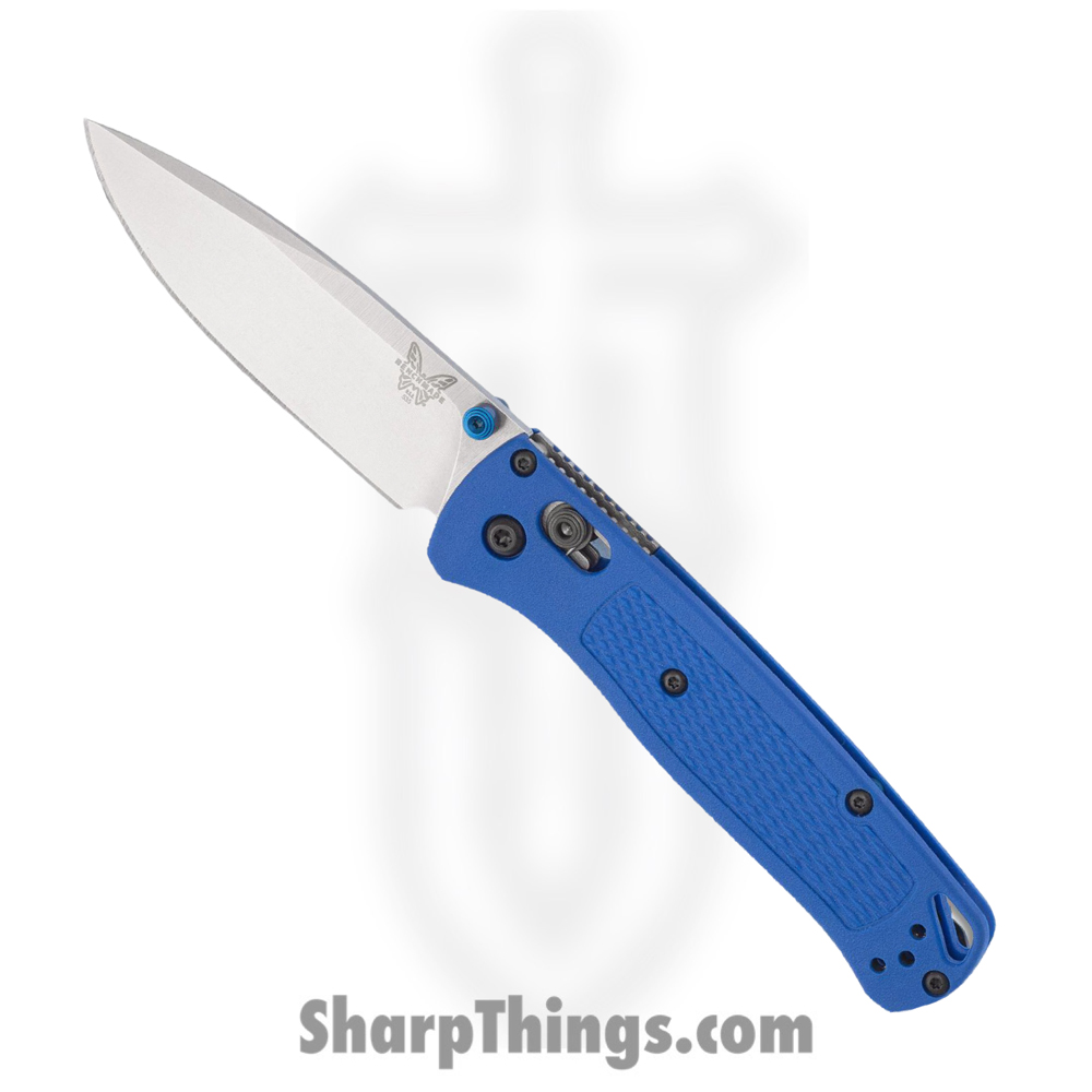 486f4d12-dd3d-4fd5-b2b3-1431b9e5369c_535_1.jpg Benchmade - 535 - Bugout - Folding Knife - S30V Satin Drop Point - Grivory - Blue - Image 1