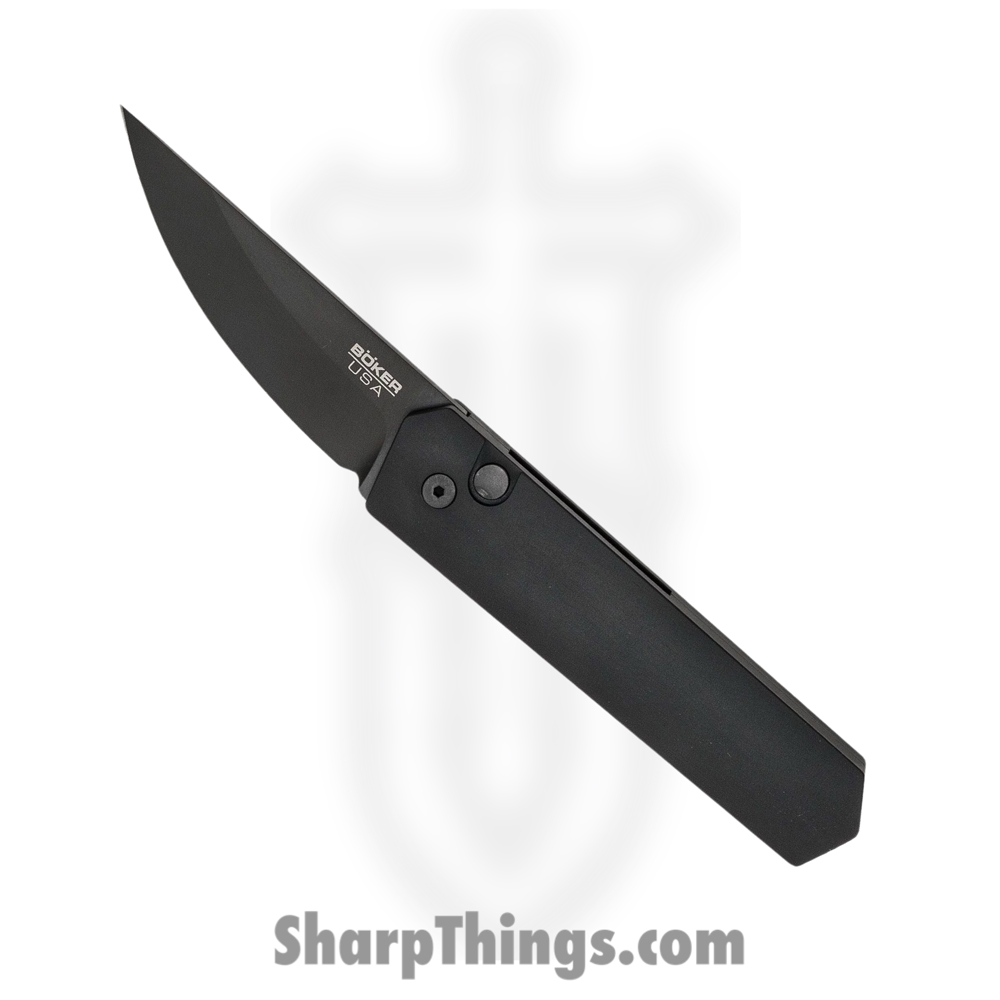 488eeb56-427e-4743-b17a-6102e8254634_BO01BO255_1.jpg Boker Plus - BO01BO255 - Auto Kwaiken - Automatic Knife - 154CM Black Straight Back - Aluminum - Black - Image 1