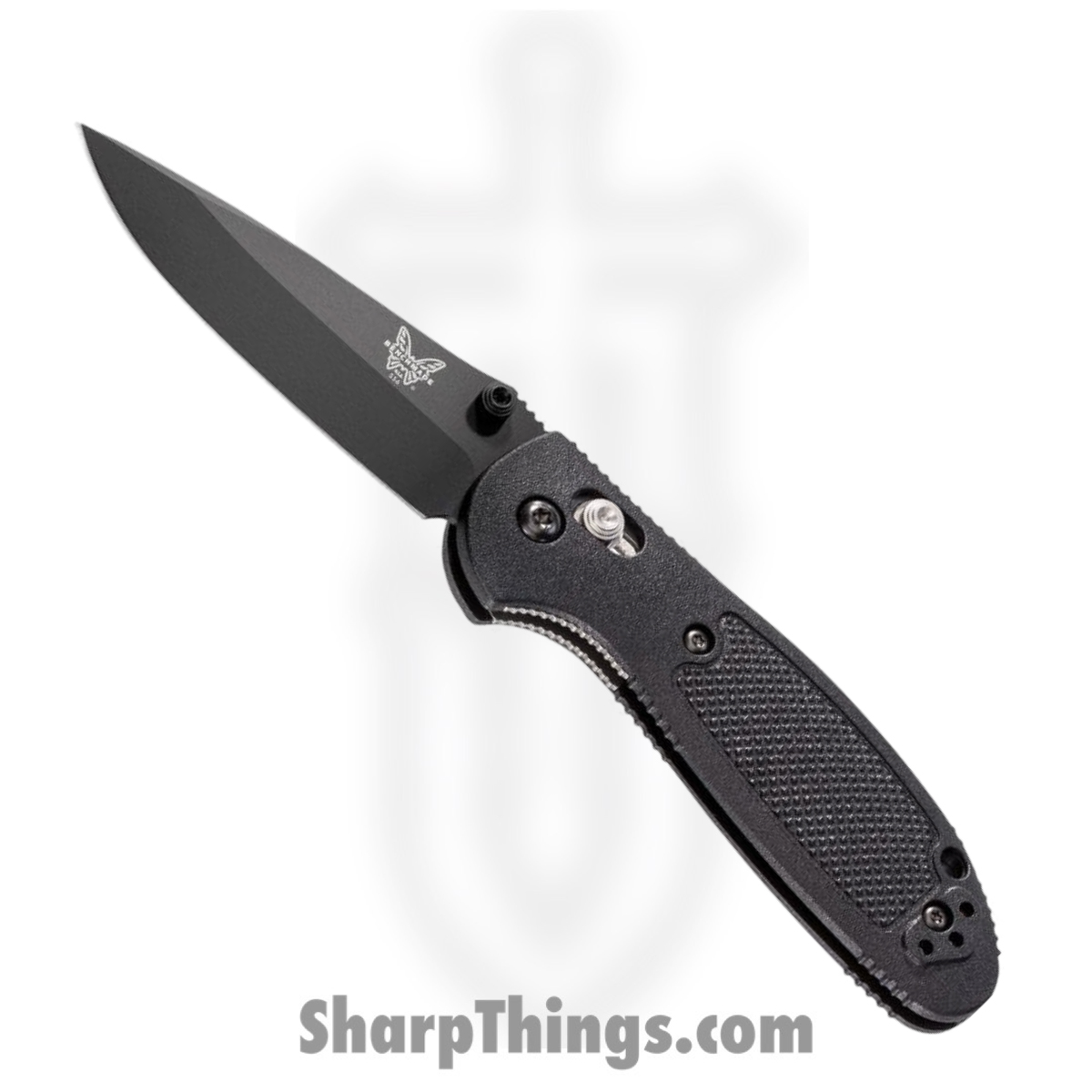 489cdc16-f160-4f0b-955e-17aa7029c98e_556BK-S30V_1.jpg Benchmade - 556BK-S30V - Mini Griptilian - Folding Knife - S30V Coated Drop Point - Grivory - Black - Image 1