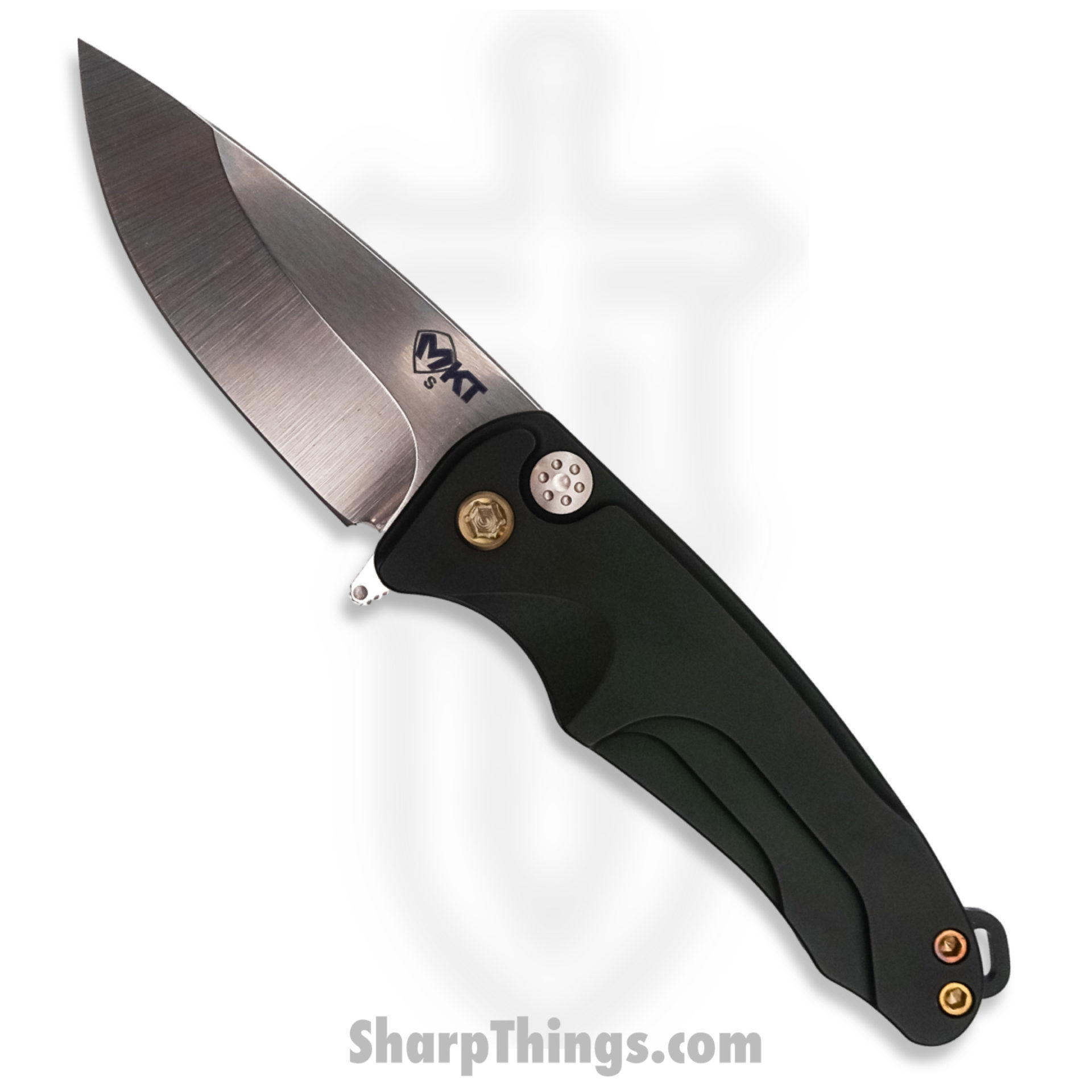 48a01100-5504-4844-b090-2a88e85e5f1a_MK039STQ-40AG-T1C1-Q4-1_1.jpg Medford Knife - MK039STQ-40AG-T1C1-Q4 - Smooth Criminal Flipper Knife - S35VN - Bronze and Green - Image 1