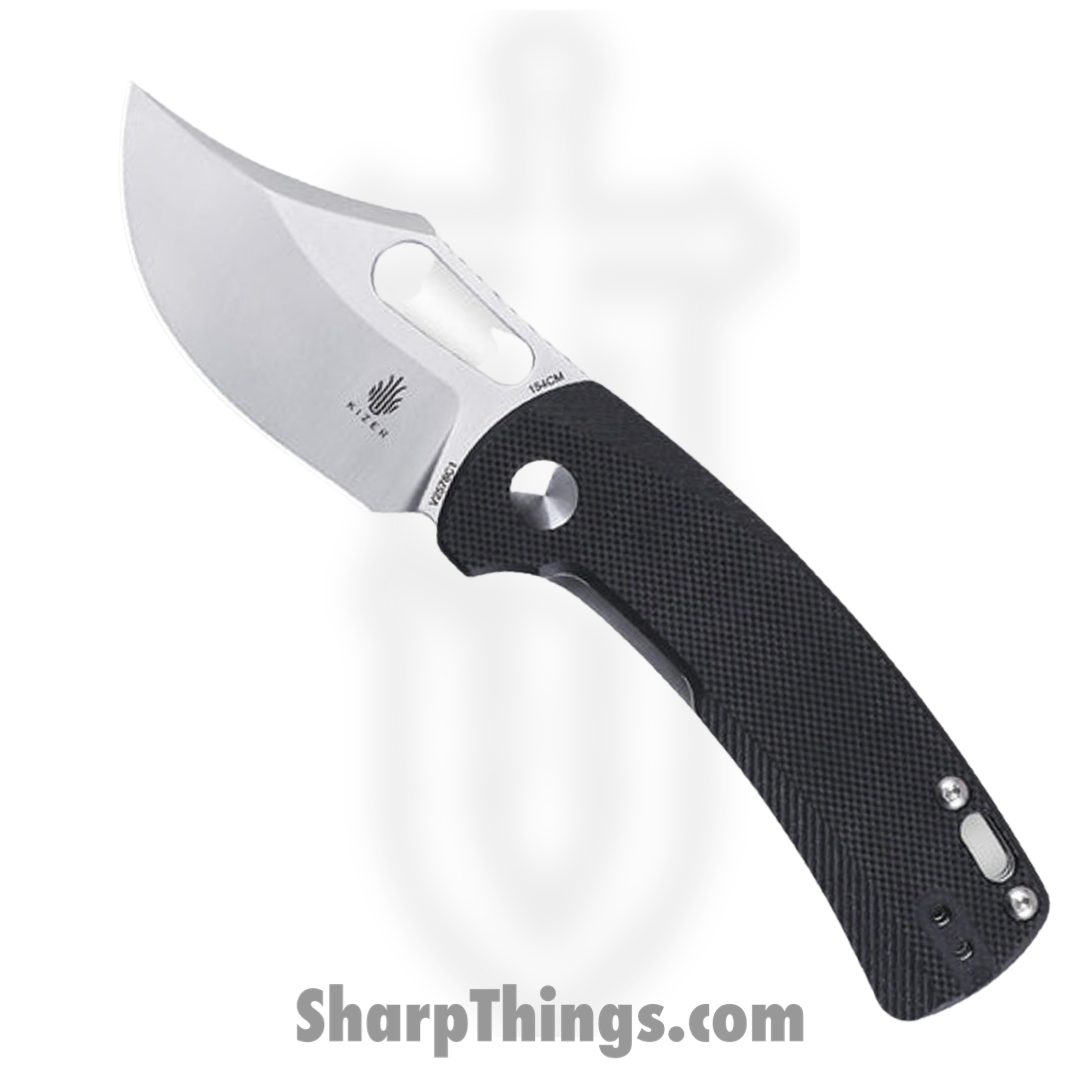 48a3014e-37d8-4af6-b2bf-1d695c637c6d_KIV2578C1_1.jpg Kizer Cutlery - KIV2578C1 - Urban Bowie Linerlock - Folding Knife - CPM-154CM Satin Clip Point - G10 - Black - Image 1