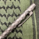 Smooth Precision Pens - SPPDSFSSW - Dragon Scales - Bolt Action - Full Size - Stonewashed TI