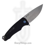Medford Knife - MK0394TQ-42AB-TFCP-Q4 - Smooth Criminal Button Lock Folder - Tumbled S45VN - Black