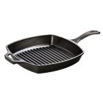 Lodge - L8SGP3 - 10.5 Inch Square Cast Iron Grill Pan - Black