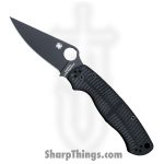Spyderco - SC81GMCBKP2 - Para Military 2 - Folding Knife - CPM MagnaCut Coated Clip Point - G10 - Black