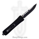 Steel River Knives - SBA163DPBK - Mini Sidewinder OTF Auto - 440 2 Tone Drop Point - Black