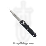 Microtech - 122-12AP - Ultratech - OTF Auto - Elmax, M390, 204P Apocalyptic Dagger - 6061-T6 Aluminum - Black