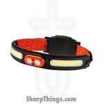 NEBO - NEB-HLP-0021 - Curvbeam 600 Flex - 180 Degree Headlamp - 600 Lumen - Black / Red