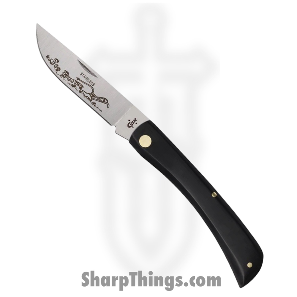 4a8fac9b-4f2d-462c-89e0-207e45f7fe2a_CA00092_1.jpg Case Cutlery - CA00092 - Sod Buster - Folding Knife - Tru-Sharp™ Stainless Natural Skinner - Synthetic - Black - Image 1