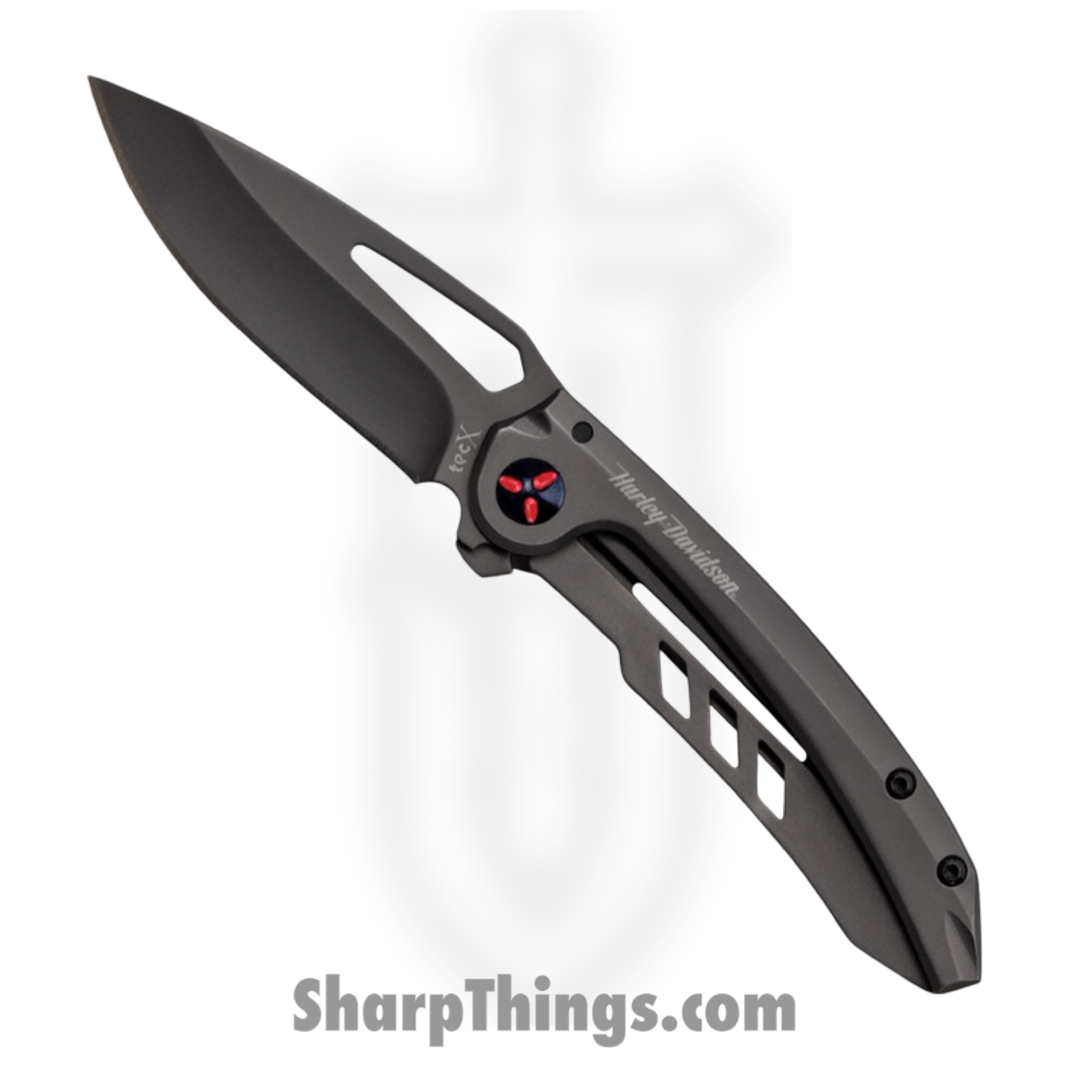 4aa72b1c-41e6-446e-8a6e-935bc7829f80_CA52163_1.jpg Case Cutlery - CA52163 - Harley Tec X - Folding Knife - Stainless Coated Drop Point - Stainless - Gray - Image 1