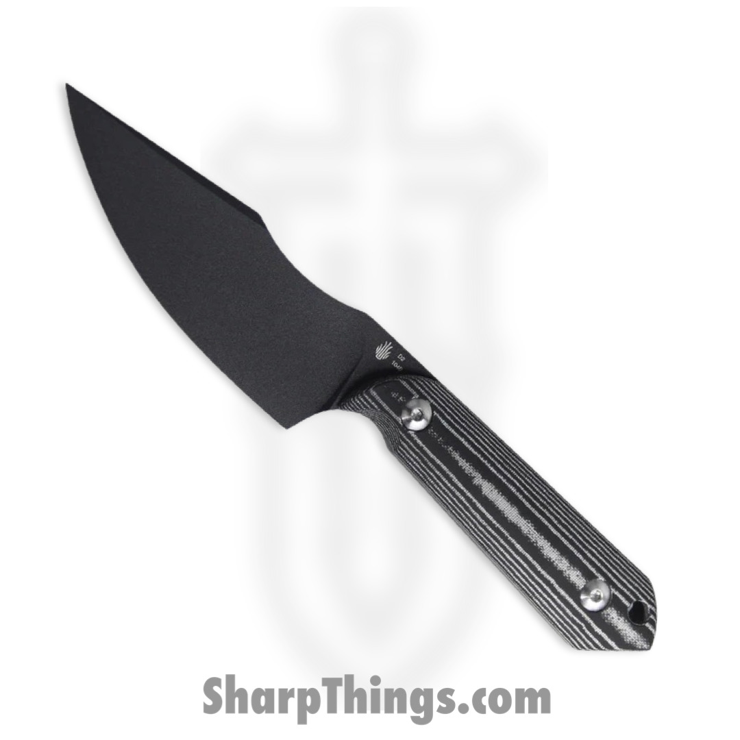 4ab1194e-f806-47f3-9bcc-a37482b3f62b_KI1040_1.jpg Kizer Cutlery - KI1040 - Harpoon - Fixed Blade Knife - D2 Coated Drop Point - Micarta - Black - Image 1