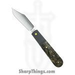 Jack Wolf Knives - PRIMO-01-FC-DM-GLD - Primo Jack - Folding Knife - S90V Satin Clip Point - FatCarbon - Dark Matter Gold