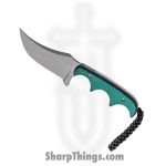 CRKT - 2379 - Minimalist Persian - Fixed Blade Knife - 8Cr13MoV Bead Blast Persian - Polished Resin Infused Fiber - Green
