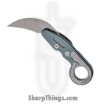 CRKT - 4045 - Compact Provoke Kinematic - Folding Knife - D2 Stonewash Hawkbill - 6061-T6 Aluminum - Blue