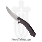 Zero Tolerance - ZT0462 - Sinkevich - Folding Knife - CPM-20CV Two-Tone Upswept - CF with Stonewash Titanium - Red
