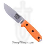 ESEE - ES4PS35VOR - Model 4 - Fixed Blade Knife - 1095HC Stonewash Drop Point - G10 - Orange