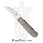 Spyderco - SC249TIP - Swayback Reeve Integral Lock - Folding Knife - CTS-XHP Stonewash Wharncliffe - Titanium - Gray