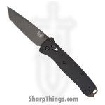 Benchmade - 537GY-03 - Bailout - Folding Knife - Tungsten Grey Cerakote M4 Tanto - Aluminum - Black