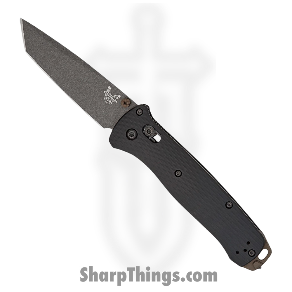4bde66c4-fcb8-434b-be64-503fa77e7709_537GY-03_1.jpg Benchmade - 537GY-03 - Bailout - Folding Knife - Tungsten Grey Cerakote M4 Tanto - Aluminum - Black - Image 1