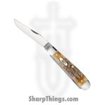 Case Cutlery - CA03573 - Trapper - Folding Knife - Tru-Sharp™ Stainless Polished Clip/Spey - 6.5 BoneStag - Brown