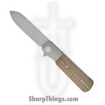 Terrain 365 - 10712 - Otter Flip ATB - Folding Knife - Terravantium™ Dendritic Cobalt Matte Spear Point - Linen Micarta - OD Green