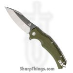 QSP - QS121B - Snipe - Folding Knife - D2 Two Tone Drop Point - G10 - Green