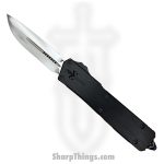 Microtech - 378-MCK - Marfione Custom Scarab II - M390 Hand Rubbed Satin DE-S - Hefted Alloy - Black