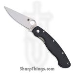Spyderco - SC36GPE - Military Model - Folding Knife - CPM-S30V Satin Clip Point - G10 - Black