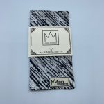 Mere Material Shankerchief - MM0011 - Handmade Handkerchief - Greyscale Lines